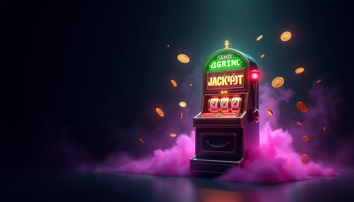 Galactic Gems slot game interface showing space-themed symbols and payline structure